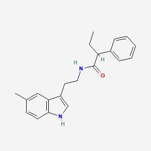 molecular formula C21H24N2O B12126548 N-[2-(5-methyl-1H-indol-3-yl)ethyl]-2-phenylbutanamide CAS No. 775289-86-6