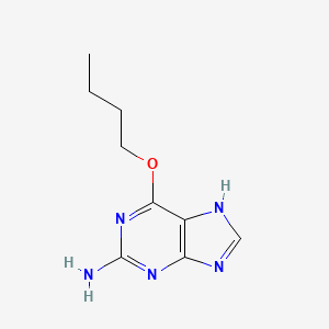 molecular formula C9H13N5O B1212656 6-butoxy-9H-purin-2-amine CAS No. 76412-62-9