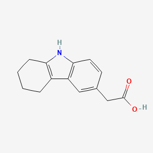 molecular formula C14H15NO2 B1212658 5,6,7,8-Tetrahydrocarbazole-3-acetic acid CAS No. 28484-36-8