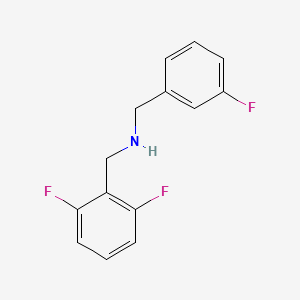 molecular formula C14H12F3N B12126622 Benzenemethanamine, 2,6-difluoro-N-[(3-fluorophenyl)methyl]- CAS No. 1152508-78-5