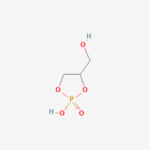 molecular formula C3H7O5P B1212670 Glycerol 1,2-cyclic phosphate 
