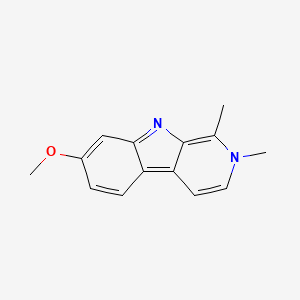 molecular formula C14H14N2O B1212674 N(2)-methylharmine CAS No. 6519-18-2