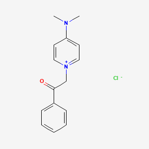 molecular formula C15H17ClN2O B12126768 Pyridinium, 4-(dimethylamino)-1-(2-oxo-2-phenylethyl)-, chloride CAS No. 89389-92-4