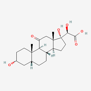 3alpha,17,20-Trihydroxy-11-oxopregnan-21-oic acid