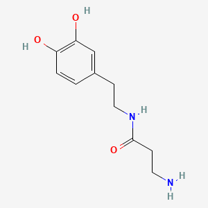 3-amino-N-[2-(3,4-dihydroxyphenyl)ethyl]propanamide