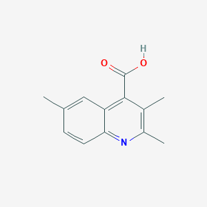 molecular formula C13H13NO2 B12126793 4-Quinolinecarboxylic acid, 2,3,6-trimethyl- CAS No. 915921-15-2