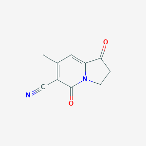 7-Methyl-1,5-dioxo-1,2,3,5-tetrahydroindolizine-6-carbonitrile