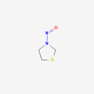 molecular formula C3H6N2OS B1212684 N-Nitrosothiazolidine CAS No. 73870-33-4