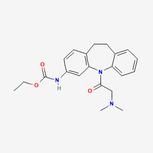 molecular formula C21H25N3O3 B1212685 Tiracizine CAS No. 83275-56-3