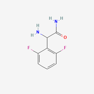 molecular formula C8H8F2N2O B12126884 2-Amino-2-(2,6-difluorophenyl)acetamide 