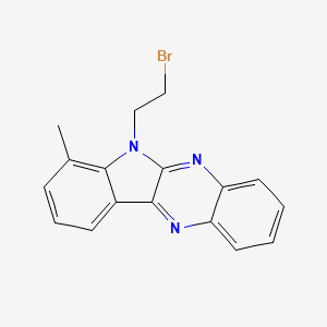 molecular formula C17H14BrN3 B12126940 5-(2-Bromoethyl)-4-methylindolo[2,3-b]quinoxaline 