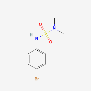 molecular formula C8H11BrN2O2S B12127076 1-Bromo-4-(dimethylsulfamoylamino)benzene 