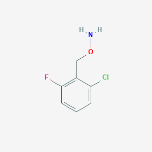 molecular formula C7H7ClFNO B1212709 O-(2-Chloro-6-fluorobenzyl)hydroxylamine 