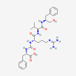 2-[(N-{1-[N-(1-{N-[(1S)-2-hydroxy-1-benzylethyl]carbamoyl}-2-methylpropyl)carbamoyl]-4-(amidinoamino)butyl}carbamoyl)amino]-3-phenylpropanoic acid