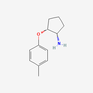 molecular formula C12H17NO B12127116 Cyclopentanamine, 2-(4-methylphenoxy)-, (1S,2R)- CAS No. 1821804-12-9