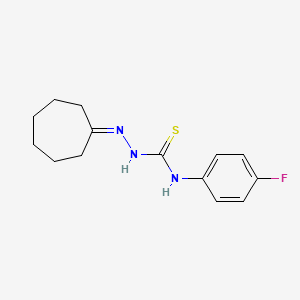 1-(Cycloheptylideneamino)-3-(4-fluorophenyl)thiourea