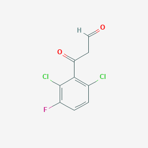 molecular formula C9H5Cl2FO2 B12127200 3-(2,6-Dichloro-3-fluorophenyl)-3-oxopropanal 