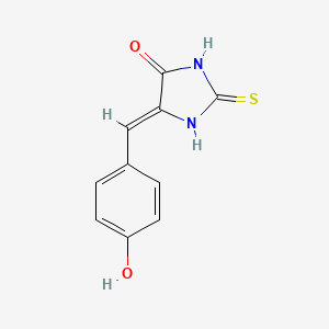 molecular formula C10H8N2O2S B12127201 (5Z)-5-[(4-hydroxyphenyl)methylidene]-2-sulfanylideneimidazolidin-4-one CAS No. 6318-40-7