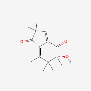 molecular formula C15H18O3 B1212721 Dehydroilludin M CAS No. 28282-65-7