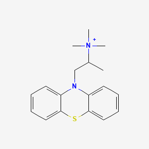 molecular formula C18H23N2S+ B1212724 Thiazinamium CAS No. 2338-21-8