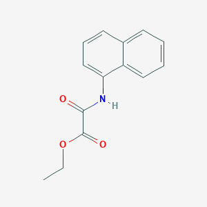molecular formula C14H13NO3 B12127259 Ethyl (1-naphthylamino)(oxo)acetate 