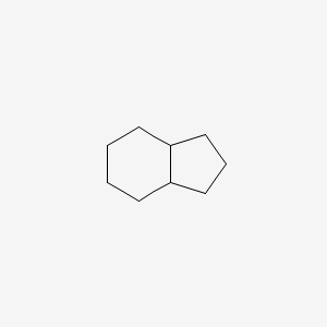 molecular formula C9H16 B1212726 Hexahydroindan CAS No. 496-10-6