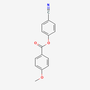 molecular formula C15H11NO3 B12127266 p-Anisic acid, 4-cyanophenyl ester CAS No. 74471-18-4