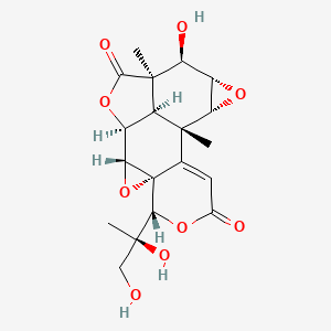 molecular formula C19H22O9 B1212727 Podolactone B CAS No. 26804-82-0