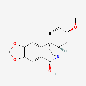molecular formula C17H19NO4 B1212731 ent-6beta-Hydroxybuphanisine 