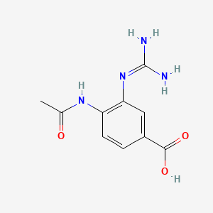 Benzoic acid, 4-(acetylamino)-3-((aminoiminomethyl)amino)-