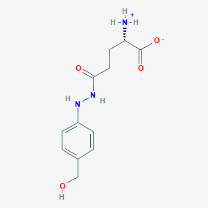 (2S)-2-azaniumyl-5-{2-[4-(hydroxymethyl)phenyl]hydrazino}-5-oxopentanoate