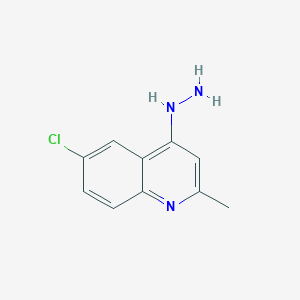 molecular formula C10H10ClN3 B12127473 (6-Chloro-2-methylquinolin-4-yl)hydrazine CAS No. 203626-35-1
