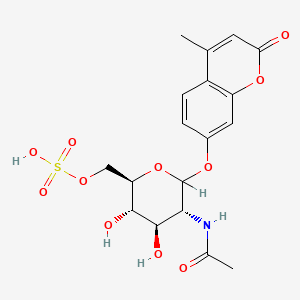 molecular formula C18H21NO11S B1212758 Mu-Glcnacs CAS No. 93751-71-4