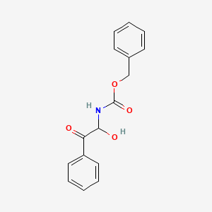 molecular formula C16H15NO4 B12127587 Benzyl 1-hydroxy-2-oxo-2-phenylethylcarbamate CAS No. 865284-34-0