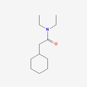 molecular formula C12H23NO B1212761 N,N-Diethylcyclohexaneacetamide CAS No. 95715-61-0