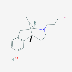 molecular formula C17H24FNO B1212766 (1S,9S)-10-(3-Fluoropropyl)-1,13-dimethyl-10-azatricyclo[7.3.1.02,7]trideca-2(7),3,5-trien-4-ol CAS No. 99134-12-0