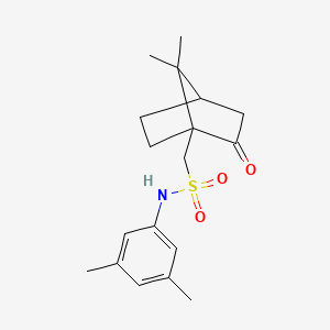 molecular formula C18H25NO3S B12127677 1-(7,7-dimethyl-2-oxobicyclo[2.2.1]heptan-1-yl)-N-(3,5-dimethylphenyl)methanesulfonamide 