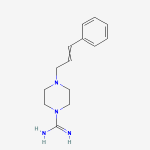 4-(3-Phenylprop-2-enyl)piperazine-1-carboximidamide