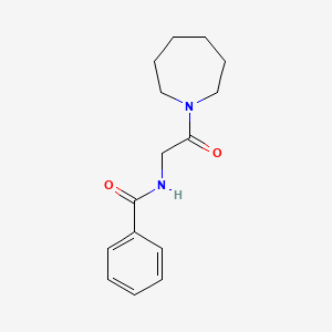 molecular formula C15H20N2O2 B12127811 N-[2-(azepan-1-yl)-2-oxoethyl]benzamide 