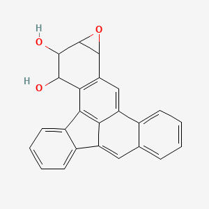 3,4-Dihydroxy-1,2-epoxy 1,2,3,4-tetrahydrodibenzo(a,e)fluoranthene