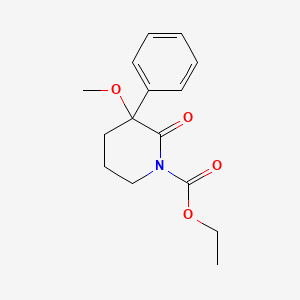 1-(Ethoxycarbonyl)-3-methoxy-3-phenyl-2-piperidinone