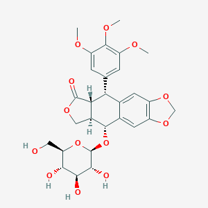 molecular formula C28H32O13 B121279 Podophyllotoxin, glucoside CAS No. 16481-54-2