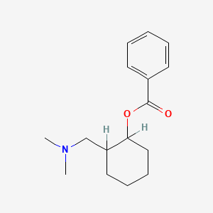molecular formula C16H23NO2 B1212797 [2-[(Dimethylamino)methyl]cyclohexyl] benzoate 