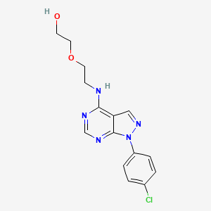 2-[2-[[1-(4-Chlorophenyl)-4-pyrazolo[3,4-d]pyrimidinyl]amino]ethoxy]ethanol