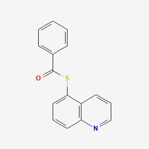 benzenecarbothioic acid S-(5-quinolinyl) ester