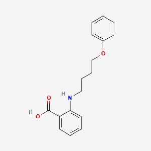 molecular formula C17H19NO3 B12128065 Benzoic acid, 2-[(4-phenoxybutyl)amino]- CAS No. 937659-59-1