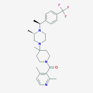 (2,4-Dimethyl-pyridin-3-yl)-(4-methyl-4-{3-methyl-4-[1-(4-trifluoromethyl-phenyl)-ethyl]-piperazin-1-yl}-piperidin-1-yl)-methanone