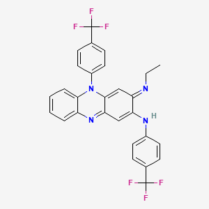 (3E)-3-ethylimino-N,5-bis[4-(trifluoromethyl)phenyl]phenazin-2-amine