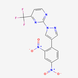 2-[4-(2,4-Dinitrophenyl)pyrazol-1-yl]-4-(trifluoromethyl)pyrimidine