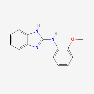 molecular formula C14H13N3O B12128230 N-(2-methoxyphenyl)-1H-benzimidazol-2-amine 